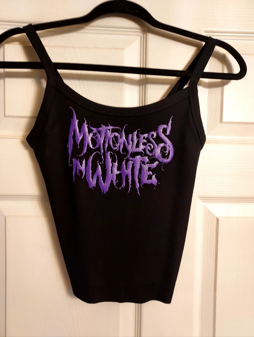 motionless in white Crop Top cropped tank top Shirt Bird Crow